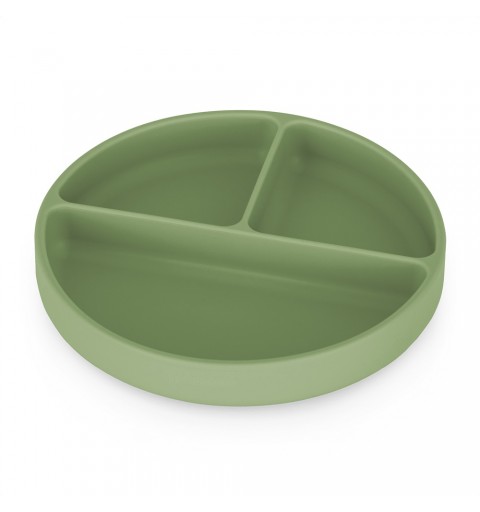 Petite& Mars Take&Match - silikonowy talerzyk z przegródkami okragły  6m+ | Sweet Pea